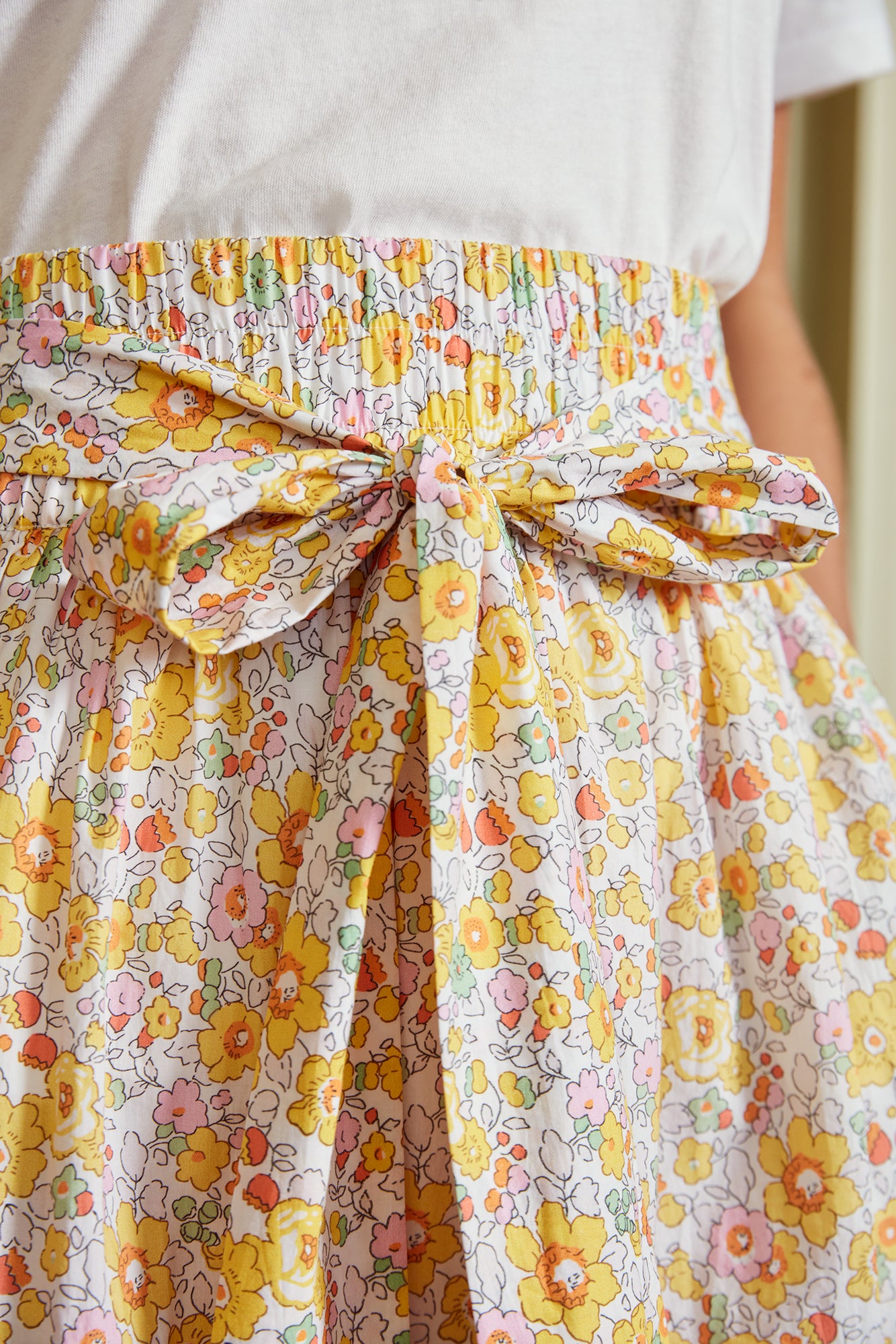 THE TIE WAIST SKIRT | Sunshine Florals | Seraphina London