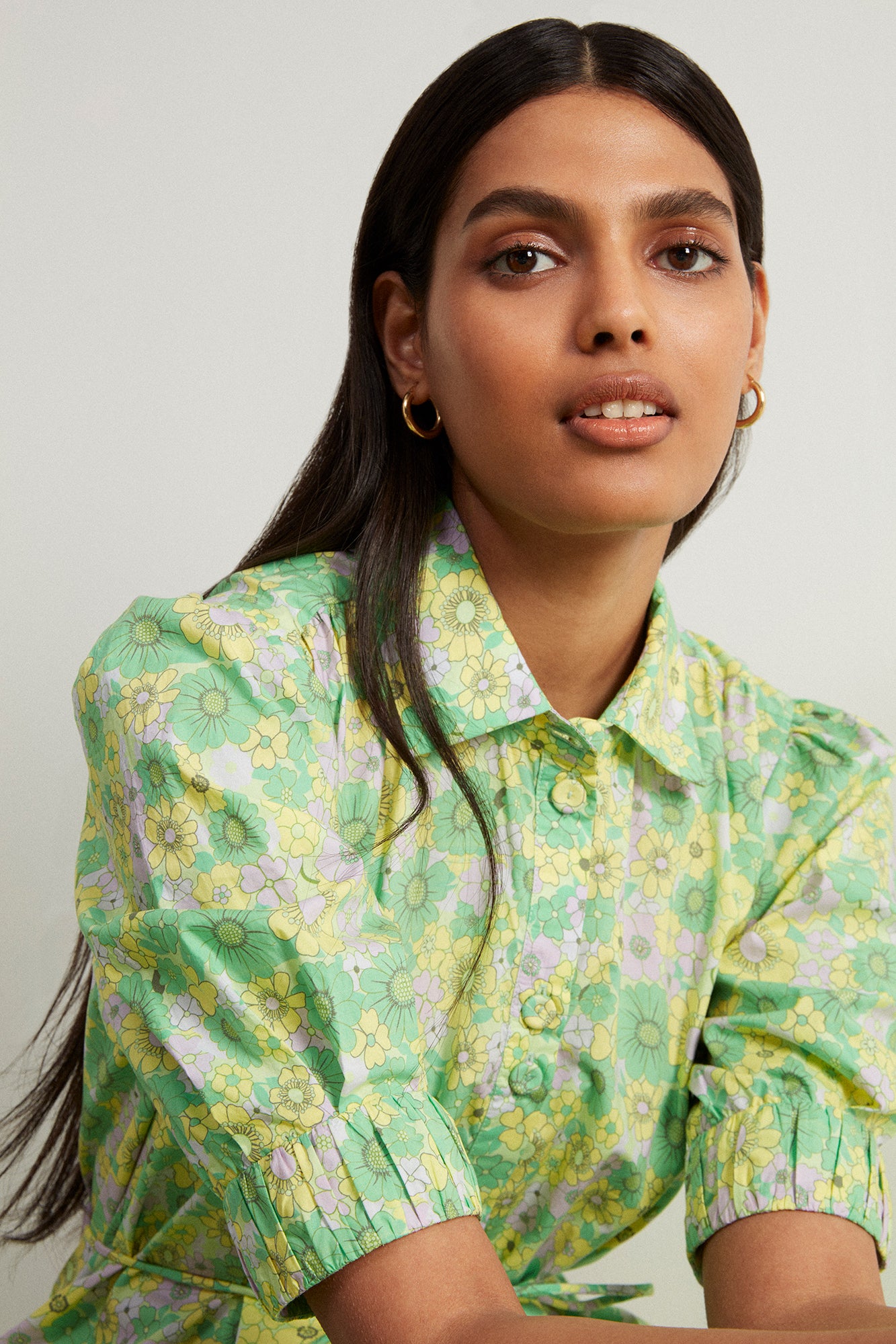 THE SHIRT DRESS | Glorious Green Floral | Seraphina London THE SHIRT DRESS | Glorious Green Floral | Seraphina London